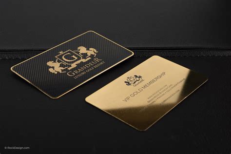 Gold Metal Business Cards