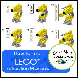 LEGO Instruction Manuals Thumbnail 1 | Great Peace Living