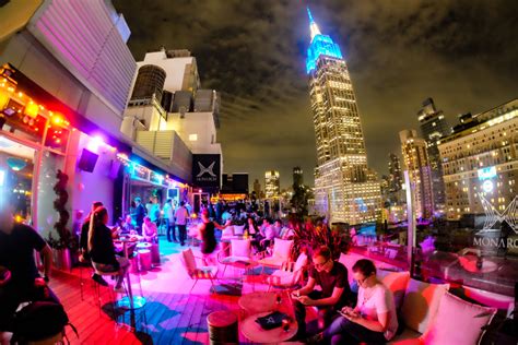 Monarch Rooftop Lounge, a trendy bar in New York City