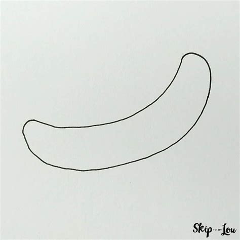 Banana Drawing Step By Step