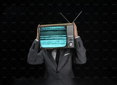 Tv Head Man - Stock Photos | Motion Array