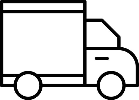 Delivery Truck Outline Icon 9245104 Vector Art at Vecteezy