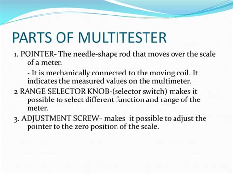 Multitester