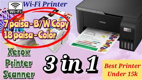 All in One - Epson L3252 Wifi Build Printer Scanner Xerox machine Review | Budget & Cost saving ...