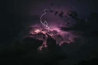 flash, red, energy, current, nature, sky, night, hell, thunderstorm, thunder, weather | Pikist