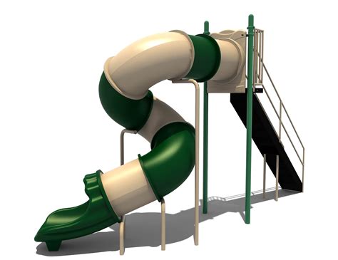 8' Free Standing Spiral Tunnel Slide – Proactive Commercial Park Structures