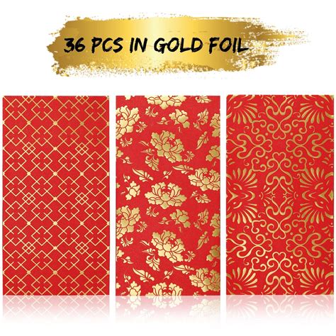 Snapklik.com : Heavy Duty Chinese New Year Red Envelopes 2023, Red ...