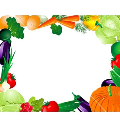 vegetable clip art border free ... | Simple nutrition, Clip art, Fresh ...