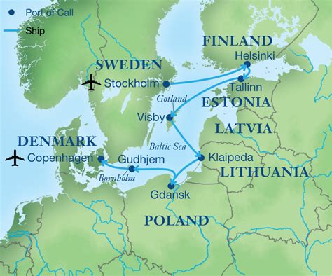 Baltic Sea Cruise Map