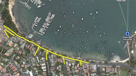 Rose Bay Parking Map | Sydney Harbour Surf Club