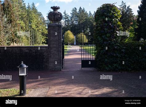 Leusden, Netherlands - Oct 06, 2022: Soviet field of honour and memorial site. There are 865 war ...