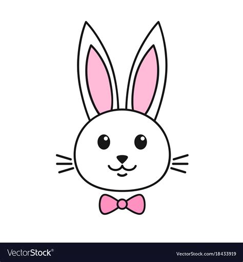 Cute rabbit icon Royalty Free Vector Image - VectorStock