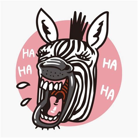 Laughing Zebra Cartoon