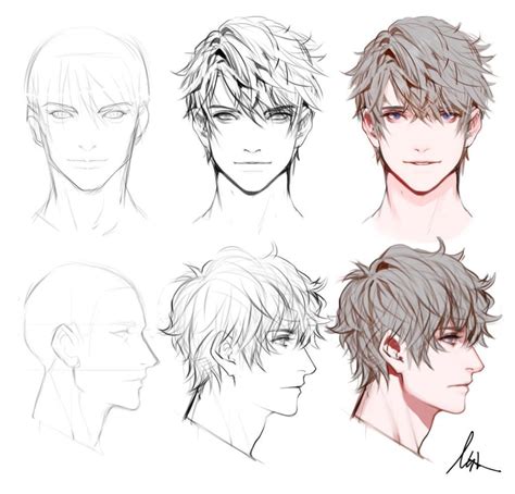 hairstyles drawing male Google Search | Anime boy hair, Guy drawing ...