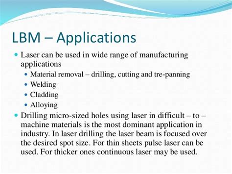 Laser Beam machining Process