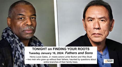 LeVar Burton and Wes Studi on Finding Your Roots - Genealogy Bargains