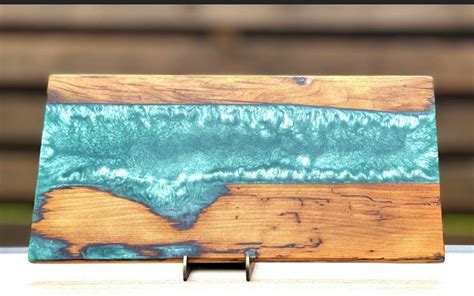 Epoxy and Reclaimed Wood Charcuterie Board