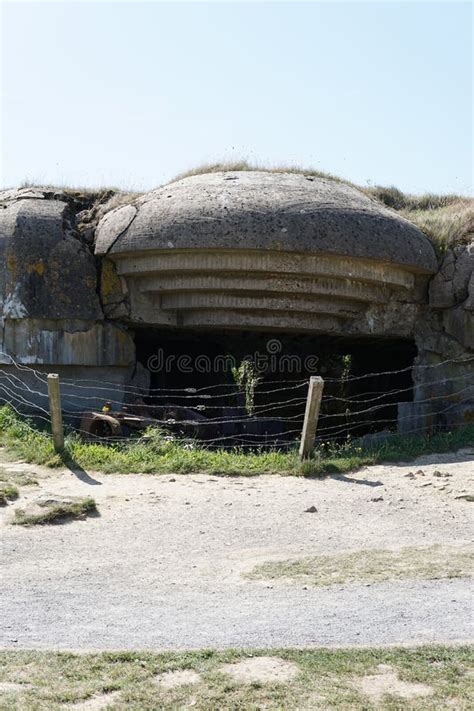 Second World War Bunker in Normandy, France. Stock Photo - Image of ...