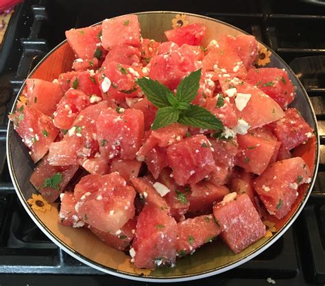 Watermelon salad recipe lets in-season melon shine