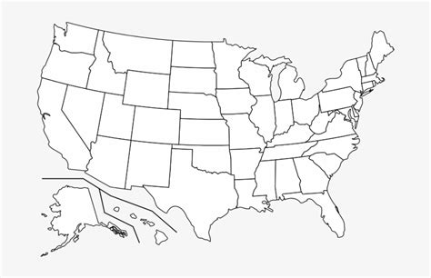 R Transparent Us States Map - High Resolution Blank Us Map Transparent ...