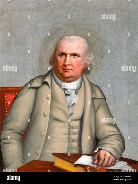 Portrait of the merchant and Founding Father of the United States ...