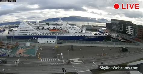 【LIVE】 Webcam Hafen von Reykjavík - Miðbakki | SkylineWebcams