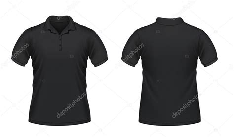 Black men's polo shirt — Stock Vector © v.ryabinina #5854797