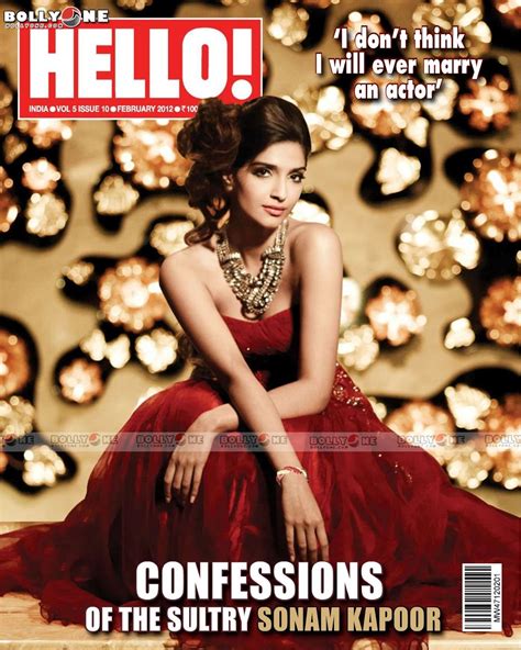 mazcovers: Sonam Kapoor Hello Magazine