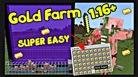 How do gold farm in Minecraft|| Minecraft tutorial: works in all java ,bedrock, PE edition - YouTube