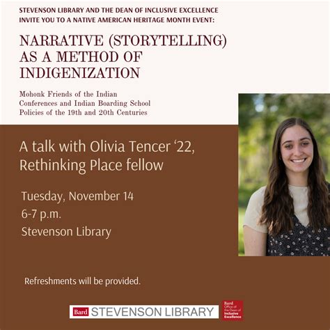 Native American Heritage Month Event! | Stevenson Library News