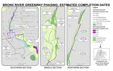 Bronx River Greenway Phasing Map - Bronx River Alliance