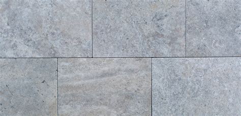 Silver Grey Premium Tumbled Travertine Outdoor Tiles 2 - SNB Stone