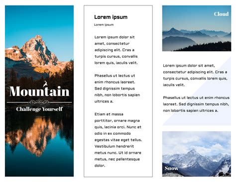 Hiking Brochure | Brochure Template