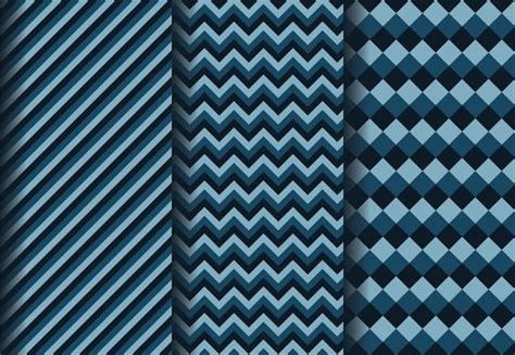 Premium Vector | Geometric dark blue pattern set