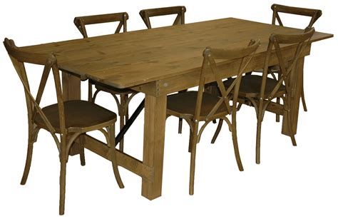 folding table and chairs