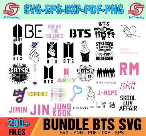 200+ BTS Bundle Svg, Bangtan Boys Svg, Kpop Svg, BTS Member Svg ...