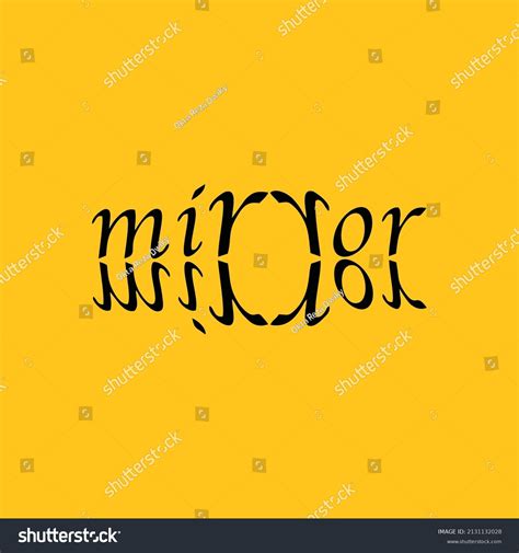 Mirror Letter Logo Design Illustration Mirror Stock Vector (Royalty Free) 2131132028 | Shutterstock