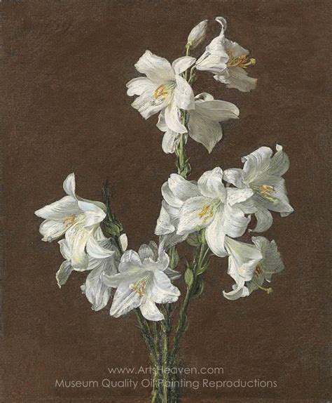 White Lily Painting