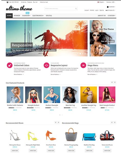 15 Best eCommerce Website Templates - Trending in 2016