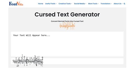 Cursed Text Generator 【Glitch/Creepy/Demonic】| FontVilla.com