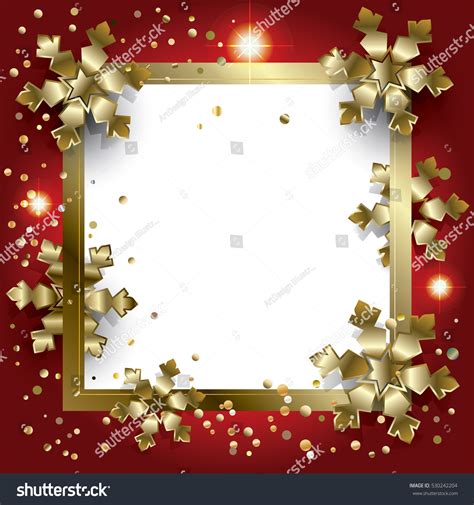 Merry Christmas Happy New Year Frame Stock Illustration 530242204 - Shutterstock