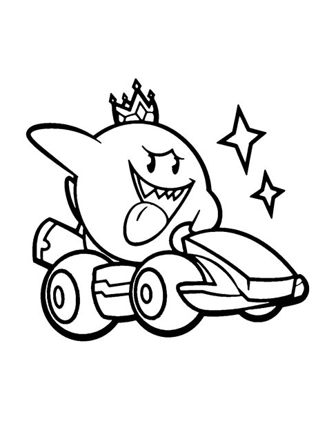 Mario Kart Coloring Pages Printable for Free Download