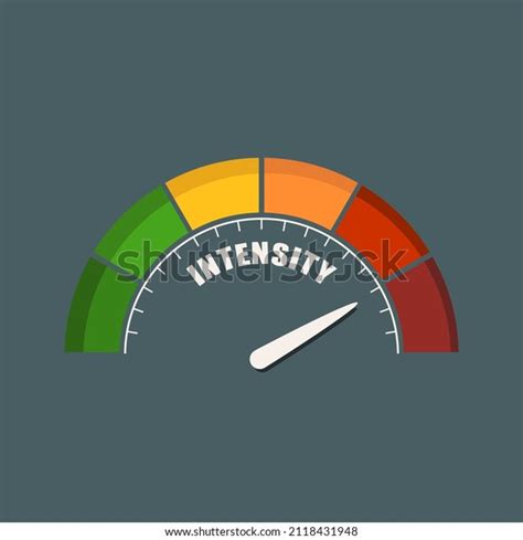 Intensity Measuring Device Arrow Scale Stock Vector (Royalty Free ...