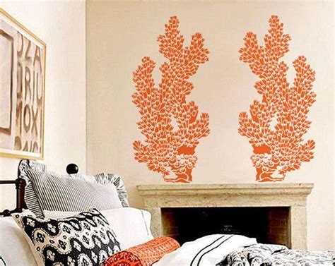 Coral Wall Stencil - Tube Coral - Large, Reusable ocean stencil for DIY Home Decor | Stencils ...