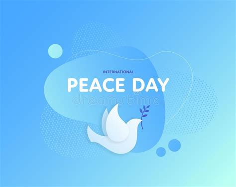 Vector Flat International Peace Day Banner Template. Gradient ...