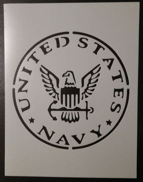 U.S. Navy (Round) - Stencil – My Custom Stencils