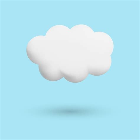 Premium Vector | Cloud 3d vector