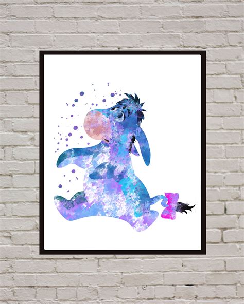 Eeyore Winnie the Pooh Disney Art Print Digital Files nurser - Inspire Uplift