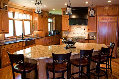 Unique Tuscan Kitchen Island with Wooden Seating Rustic Kitchen ...