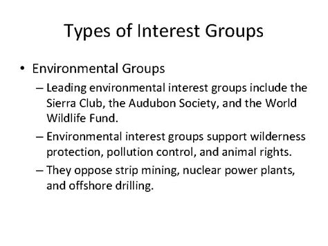 Interest Groups Introduction and Definition An interest group